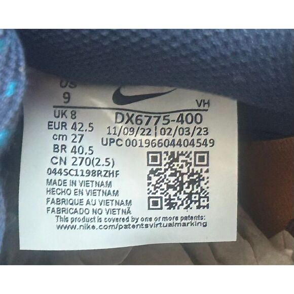 Nike SB - Dunk Low Pro PRM (Midnight Navy/Desert Ochre) Men Size 9 - Picture 8 of 8